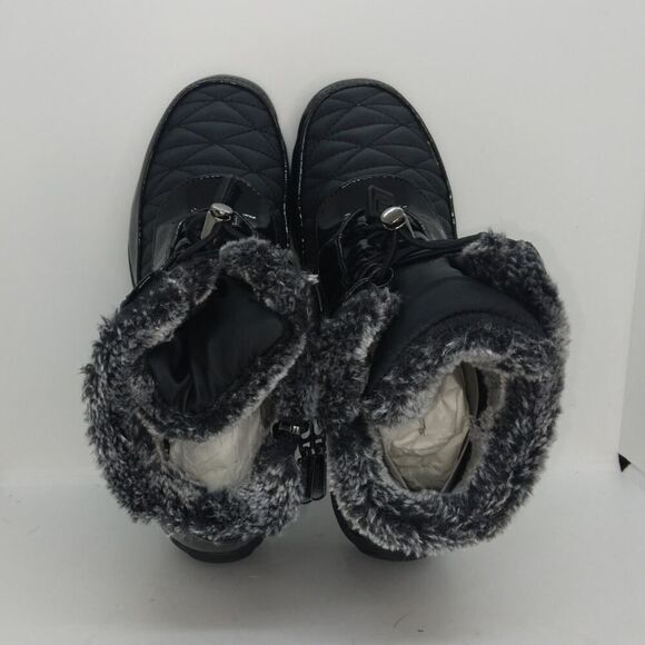 Khombu Womens NEW w/Box All Weather Waterproof, Cold Rated Black Boots - sz. 8W - Picture 4 of 7